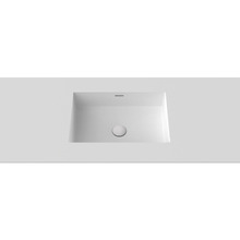 Sub 493mm Matte White Rectangular Undermount Basin with Overflow